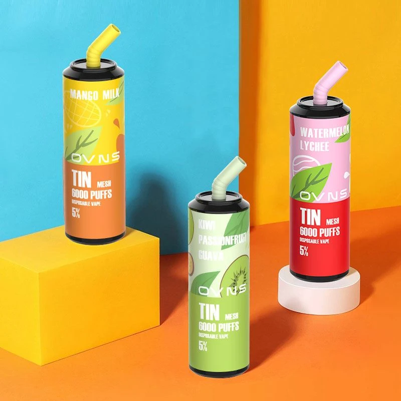Vape descartável competitivo OVNS TIN 6000puffs