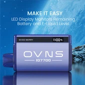 Vape descartável com tela de LED